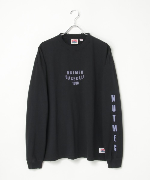 NO NEED（ノーニード）の「【NUTMEG/ナツメグ】San Diego 袖プリント USAヘビーウェイト ロンT（Tシャツ/カットソー・メンズ・ブラック/オフホワイト/グレー/ネイビー・M/L）」の8枚目の写真