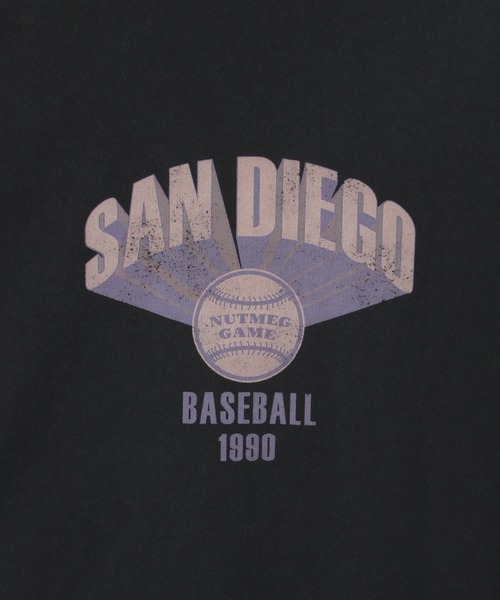 NO NEED（ノーニード）の「【NUTMEG/ナツメグ】San Diego 袖プリント USAヘビーウェイト ロンT（Tシャツ/カットソー・メンズ・ブラック/オフホワイト/グレー/ネイビー・M/L）」の16枚目の写真