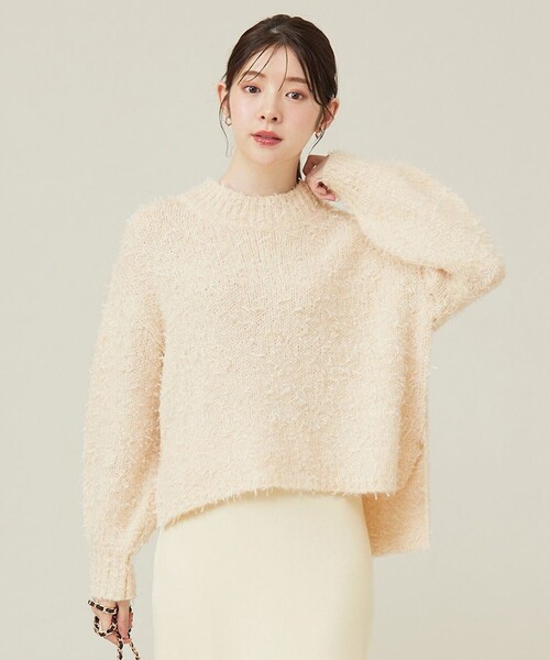 【セール】【洗える】リボンヤーンミックス ニット（ニット/セーター）｜any SiS（エニィスィス） 5,419円