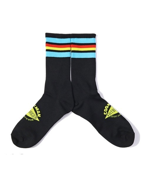 COOKMAN（クックマン）の「Cookman クックマン ソックス Crew Socks FAT LOGO ソックス（ソックス/靴下・メンズ・ホワイト/ブラック・FREE）」の3枚目の写真