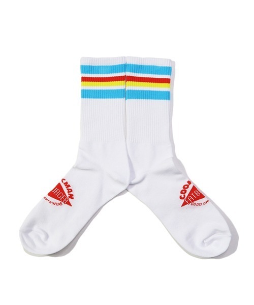 COOKMAN（クックマン）の「Cookman クックマン ソックス Crew Socks FAT LOGO ソックス（ソックス/靴下・メンズ・ホワイト/ブラック・FREE）」の6枚目の写真