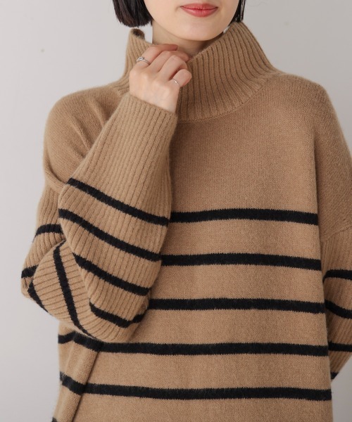 Bou Jeloud（ブージュルード）の「ハイネックＩラインニットワンピース（ワンピース・レディース・ブラック/B/グレー/A・TL/38）」の14枚目の写真