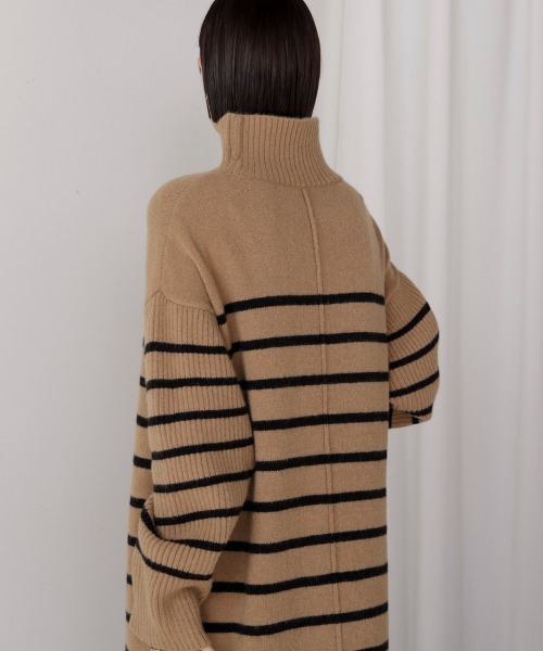 Bou Jeloud（ブージュルード）の「ハイネックＩラインニットワンピース（ワンピース・レディース・ブラック/B/グレー/A・TL/38）」の20枚目の写真