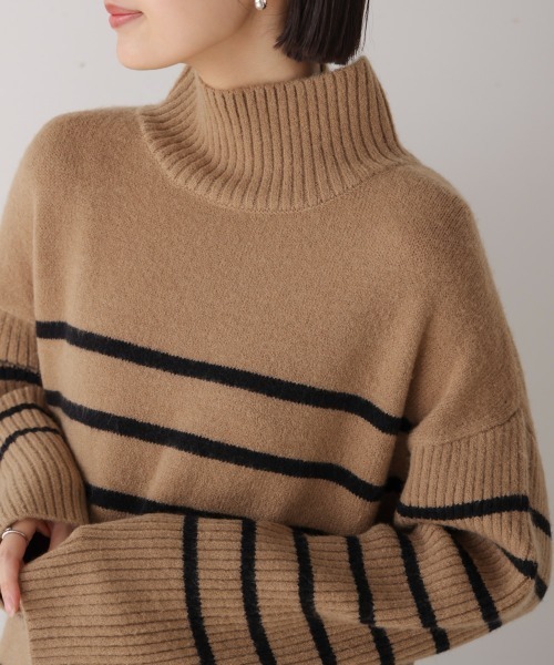 Bou Jeloud（ブージュルード）の「ハイネックＩラインニットワンピース（ワンピース・レディース・ブラック/B/グレー/A・TL/38）」の22枚目の写真