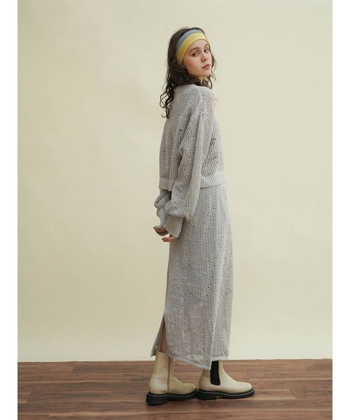 FIKA.(フィーカ)の「Low gauge cropped knit(ニット/セーター・レディース・アイボリー/グレー/ベージュ・MEDIUM)」の13枚目の写真