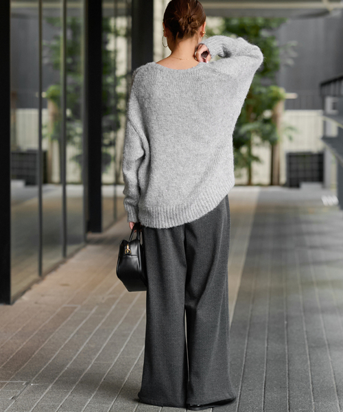 ポロニットプルオーバー　JOURNAL STANDARD relume ウォッシャブルポロニット（ニット/セーター）｜JOURNAL