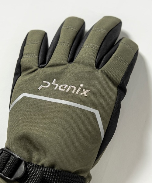 phenix(フェニックス)の「phenix(フェニックス)Ski Slope Junior Gloves スキースロープジュニアグローブ/キッズ/子供用 スノーグローブ/スキーウェア/手袋/5本指(手袋・キッズ・ブラック/カーキ/ブルー/レッド・S/L/M)」の7枚目の写真