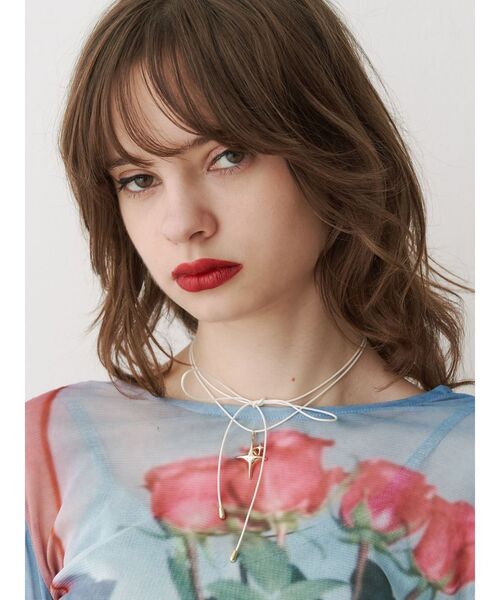 jouetie（ジュエティ）の「シャイニーチョーカー（チョーカー・レディース・ブラック/アイボリー・FREE）」の2枚目の写真