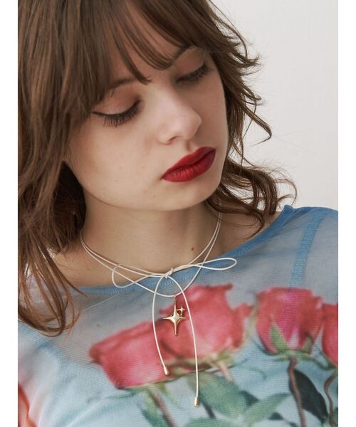 jouetie（ジュエティ）の「シャイニーチョーカー（チョーカー・レディース・ブラック/アイボリー・FREE）」の4枚目の写真