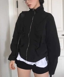 .KOM（ドットコム）の「A'GEM/9 × .kom 『.kom/ドットケーオーエム』シャーリングナイロンジャケット（ナイロンジャケット）」