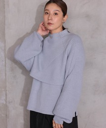 2WAYハイネックニットプルオーバー