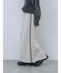 Samansa Mos2 blue | ◎サイドラインナロースカート(スカート)