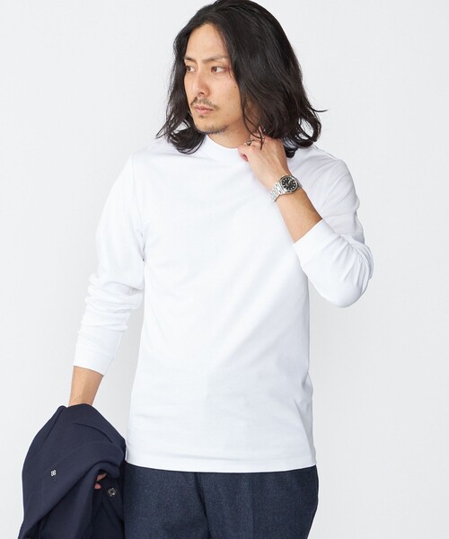 セール】【WEB限定】SHIPS:〈抗菌/防臭〉テレワーク ビズ モックネック