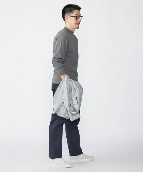 SHIPS(シップス)の「【WEB限定】SHIPS:〈抗菌/防臭〉テレワーク ビズ モックネック ロングスリーブ Tシャツ(Tシャツ/カットソー・メンズ・ベージュ/ホワイト/ブラック/ダークグレー・SMALL/MEDIUM/LARGE/X-LARGE)」の16枚目の写真