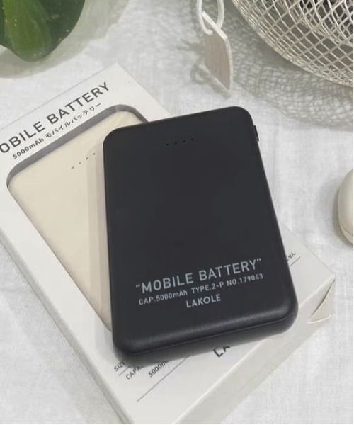 5000mAh薄型モバイルバッテリー / 234278（スマホグッズ）｜LAKOLE
