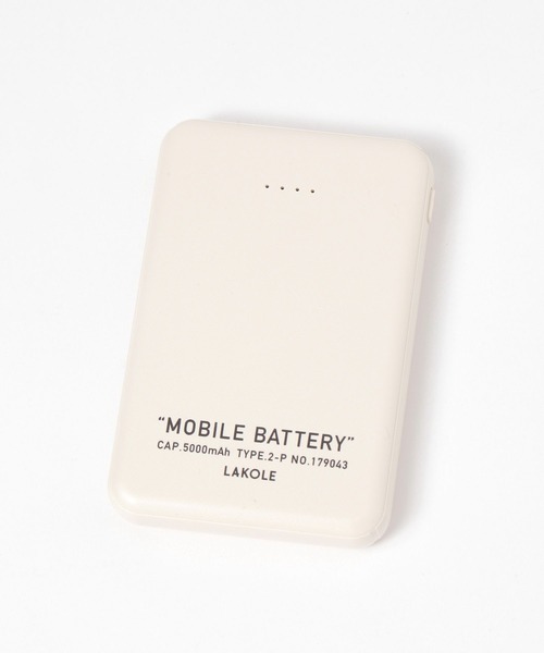 5000mAh薄型モバイルバッテリー / 234278（スマホグッズ）｜LAKOLE
