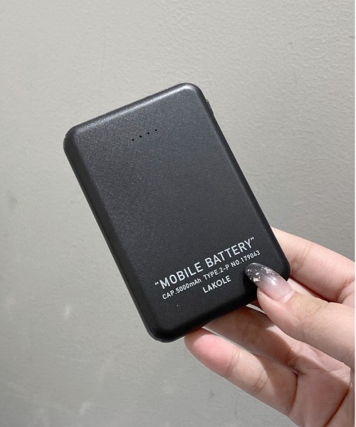 セール】5000mAh薄型モバイルバッテリー / 234278（スマホグッズ