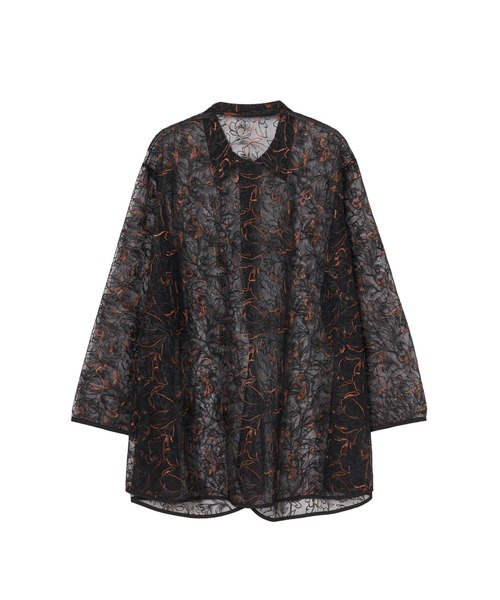Piping Lace Over Shirt/パイピングレースオーバーシャツ