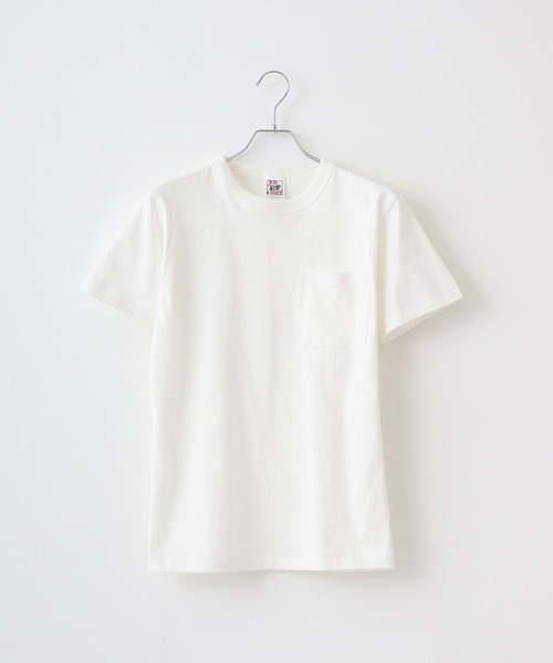 CROSS & STITCH(クロスステッチ)の「CROSS & STITCH OEマックスウエイトバインダーネックポケットTシャツ(Tシャツ/カットソー・メンズ・ブラック/ホワイト/ナチュラル/ヘザーグレー/ネイビー/アーミー/ブルー/スミクロ・XL/L/S/XXL/M)」の5枚目の写真