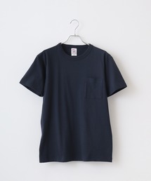 CROSS & STITCH OEマックスウエイトバインダーネックポケットTシャツ