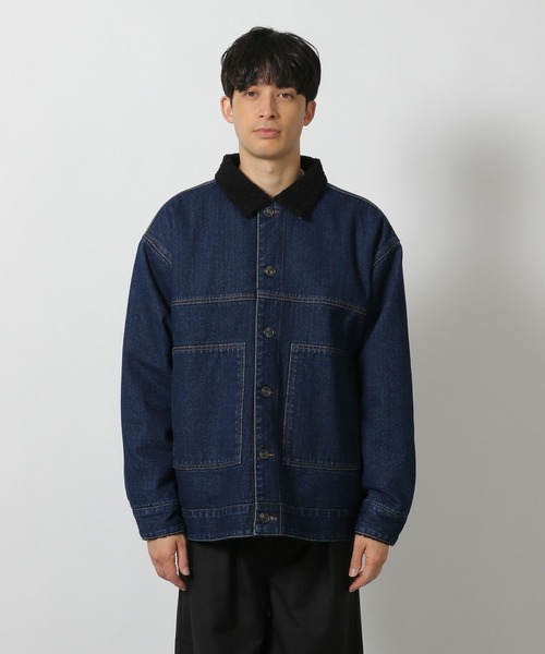 LAKOLE（ラコレ）の「デニム裏ボアジャケット / 202166（ブルゾン・メンズ・ブラック/ブルー・X-LARGE/MEDIUM/LARGE）」の3枚目の写真