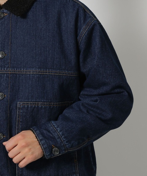 LAKOLE（ラコレ）の「デニム裏ボアジャケット / 202166（ブルゾン・メンズ・ブラック/ブルー・X-LARGE/MEDIUM/LARGE）」の7枚目の写真