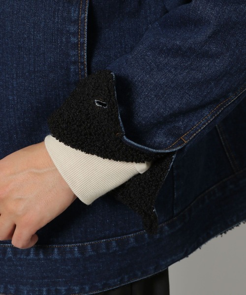 LAKOLE（ラコレ）の「デニム裏ボアジャケット / 202166（ブルゾン・メンズ・ブラック/ブルー・X-LARGE/MEDIUM/LARGE）」の17枚目の写真