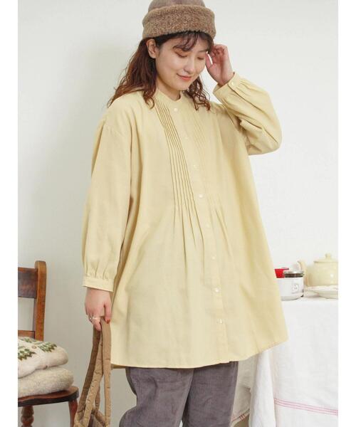 Samansa Mos2（サマンサ モスモス）の「ピンタックチュニック（シャツ