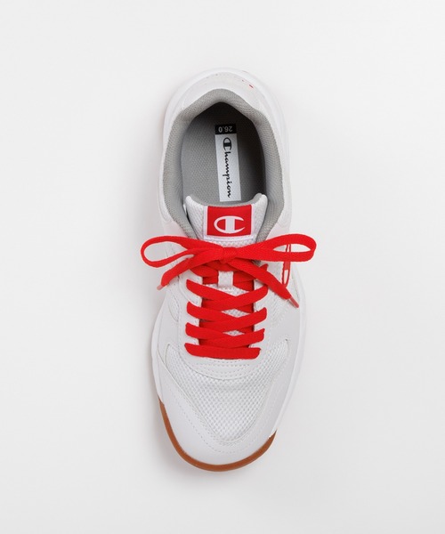 Champion(チャンピオン)の「Champion/チャンピオン 体育館シューズ (CPN SC100)(スニーカー・キッズ・ネイビー×ホワイト/ホワイト×イエロー/ホワイト×グリーン/ホワイト×レッド/ホワイト×ブルー・22.0cm/22.5cm/23.0cm/23.5cm/24.0cm/24.5cm/25.0cm/25.5cm/26.0cm/26.5cm/27.0cm/27.5cm/28.0cm/29.0cm/30.0cm/31cm/21.5cm)」の7枚目の写真