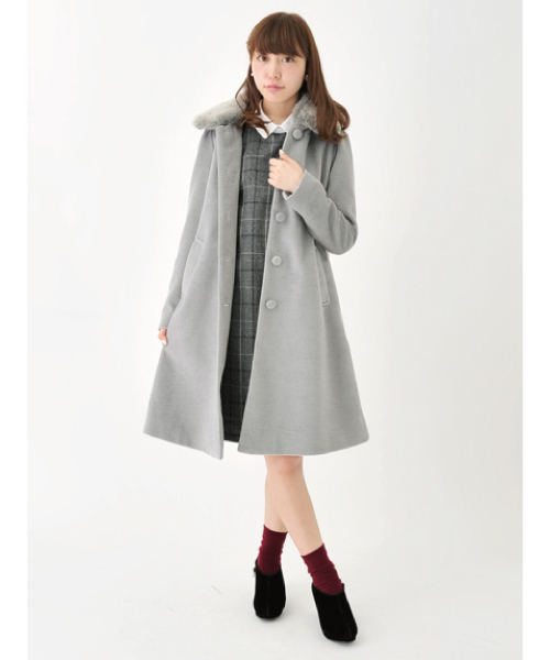 earth music&ecology（アースミュージックアンドエコロジー）の「グレンチェックサックワンピース（ワンピース・レディース・ブラック/ブラウン・MEDIUM/SMALL）」の8枚目の写真