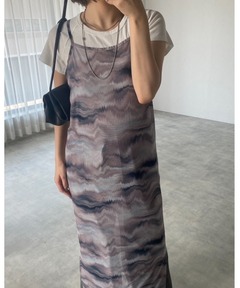 マルチプリントシアーキャミワンピース/Multi Printed See