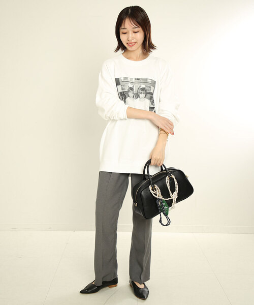 SLOBE IENA(スローブイエナ)の「《追加3》SLOBE スクエアボストンバッグ(ボストンバッグ・レディース・ブラック・FREE)」の12枚目の写真