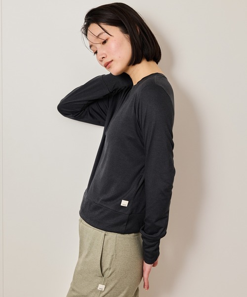 Vuori（ヴオリ）の「【Vuori】Daydream Crew デイドリームクルー（Tシャツ/カットソー・レディース・ブラック/パープル・S）」の19枚目の写真