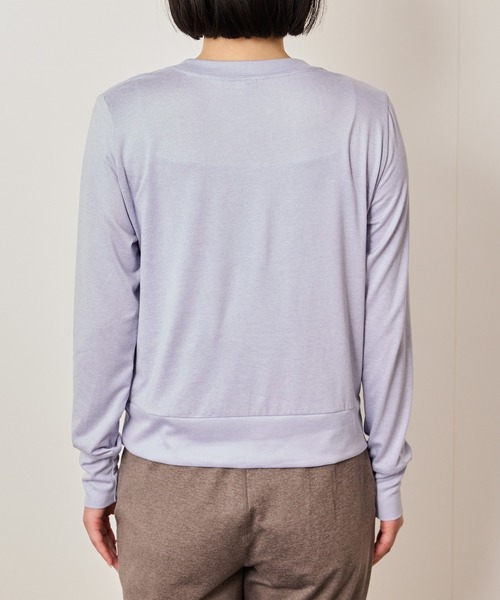 Vuori（ヴオリ）の「【Vuori】Daydream Crew デイドリームクルー（Tシャツ/カットソー・レディース・ブラック/パープル・S）」の21枚目の写真