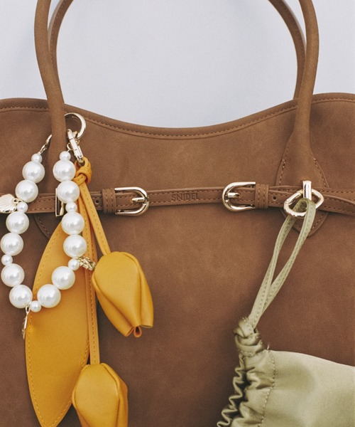 SNIDEL（スナイデル）の「ソフトベルトトートバッグ（トートバッグ・レディース・ブラック/ブラウン/ベージュ・FREE）」の13枚目の写真