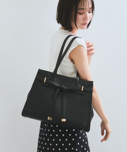 VIS トートバッグ 「A4収納」フラップタイトートバッグ