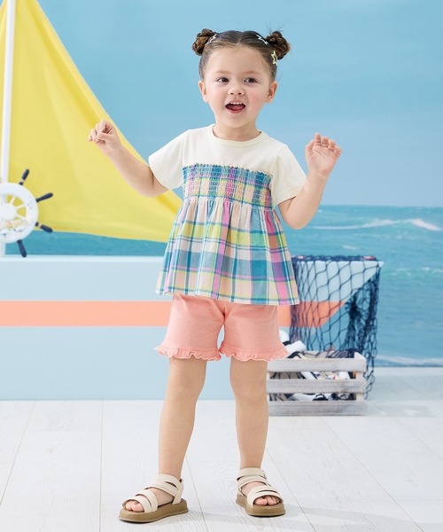 combimini(コンビミニ)の「さらクールガーリーショートパンツ(その他パンツ・キッズ・サーモンピンク/イエロー・80/90/100/110/120)」の5枚目の写真