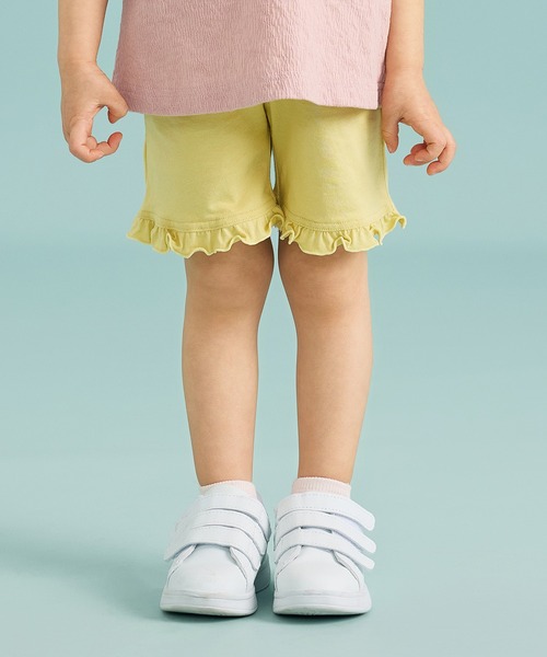 【関税込み】KNWLS イエロー ポリエステル ショートパンツ KNWLSのイエロー ポリエステル ショートパンツがセール中