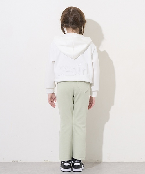 X-girl Stages(エックスガールステージス)の「ウエストロゴフレアレギンス(レギンス/スパッツ・キッズ・グリーン系その他/ブラック・90cm/110cm/140cm/80cm/100cm/120cm/130cm)」の12枚目の写真