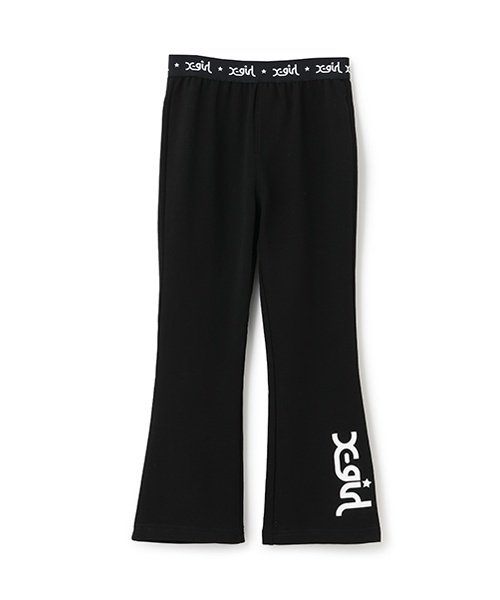 X-girl Stages(エックスガールステージス)の「ウエストロゴフレアレギンス(レギンス/スパッツ・キッズ・グリーン系その他/ブラック・90cm/110cm/140cm/80cm/100cm/120cm/130cm)」の16枚目の写真