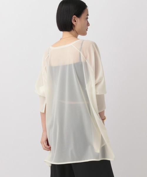 A part by（アパートバイ）の「シアーBIGプルオーバー（Tシャツ/カットソー・レディース・ライトブラウン/アイボリー/ライトピンク/ネイビー・FREE）」の11枚目の写真