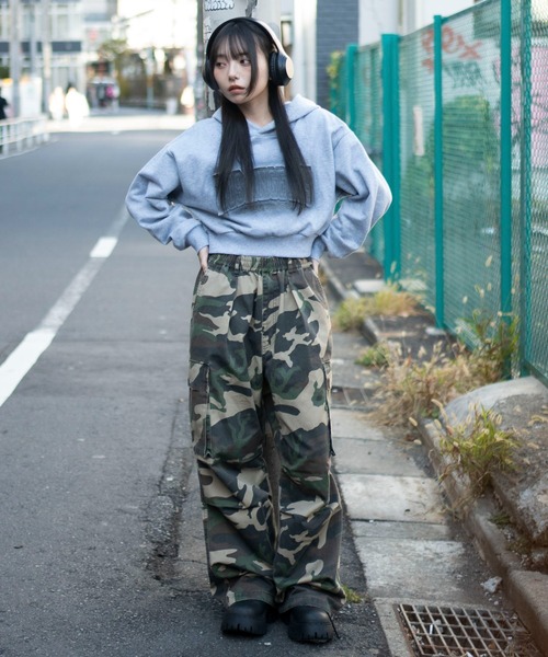 WEGO（ウィゴー）の「WEGO/イージーワイドカーゴパンツ（カーゴパンツ・メンズ・ホワイト/ブラック/カーキ/その他1・SMALL/MEDIUM/LARGE）」の9枚目の写真