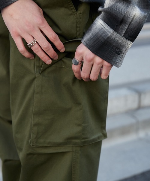 WEGO（ウィゴー）の「WEGO/イージーワイドカーゴパンツ（カーゴパンツ・メンズ・ホワイト/ブラック/カーキ/その他1・SMALL/MEDIUM/LARGE）」の11枚目の写真