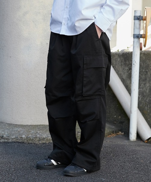 WEGO（ウィゴー）の「WEGO/イージーワイドカーゴパンツ（カーゴパンツ・メンズ・ホワイト/ブラック/カーキ/その他1・SMALL/MEDIUM/LARGE）」の20枚目の写真