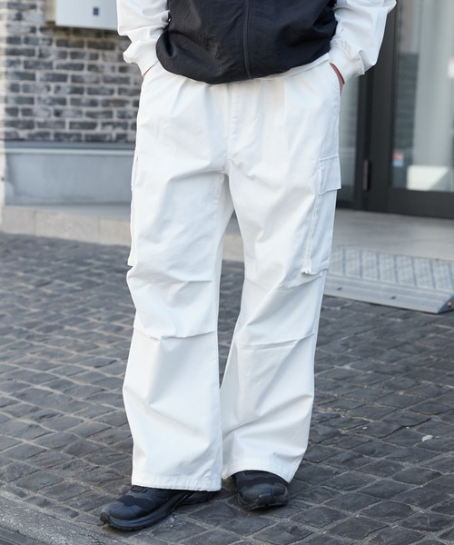 WEGO（ウィゴー）の「WEGO/イージーワイドカーゴパンツ（カーゴパンツ・メンズ・ホワイト/ブラック/カーキ/その他1・SMALL/MEDIUM/LARGE）」の15枚目の写真