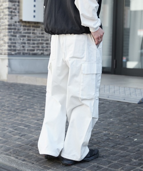 WEGO（ウィゴー）の「WEGO/イージーワイドカーゴパンツ（カーゴパンツ・メンズ・ホワイト/ブラック/カーキ/その他1・SMALL/MEDIUM/LARGE）」の18枚目の写真