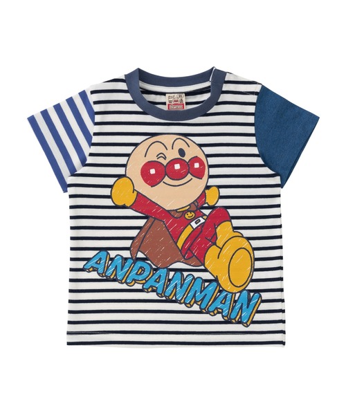 【新品】アンパンマン　110半袖Tシャツ４枚セット ダダンダン　ボーダー　総柄 新品】アンパンマン 110半袖Tシャツ4枚セット ダダンダン