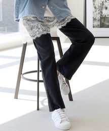 綿ツイルワイドパンツ
