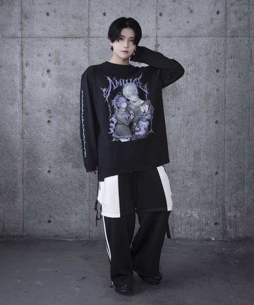 Amilige（アミリージュ）の「バイカラージョガーワイドジャージパンツ