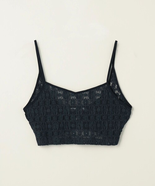 ASTRAET（アストラット）の「＜ASTRAET＞レース ショート キャミソール（キャミソール・レディース・ブラック/ダークグレー・FREE）」の9枚目の写真